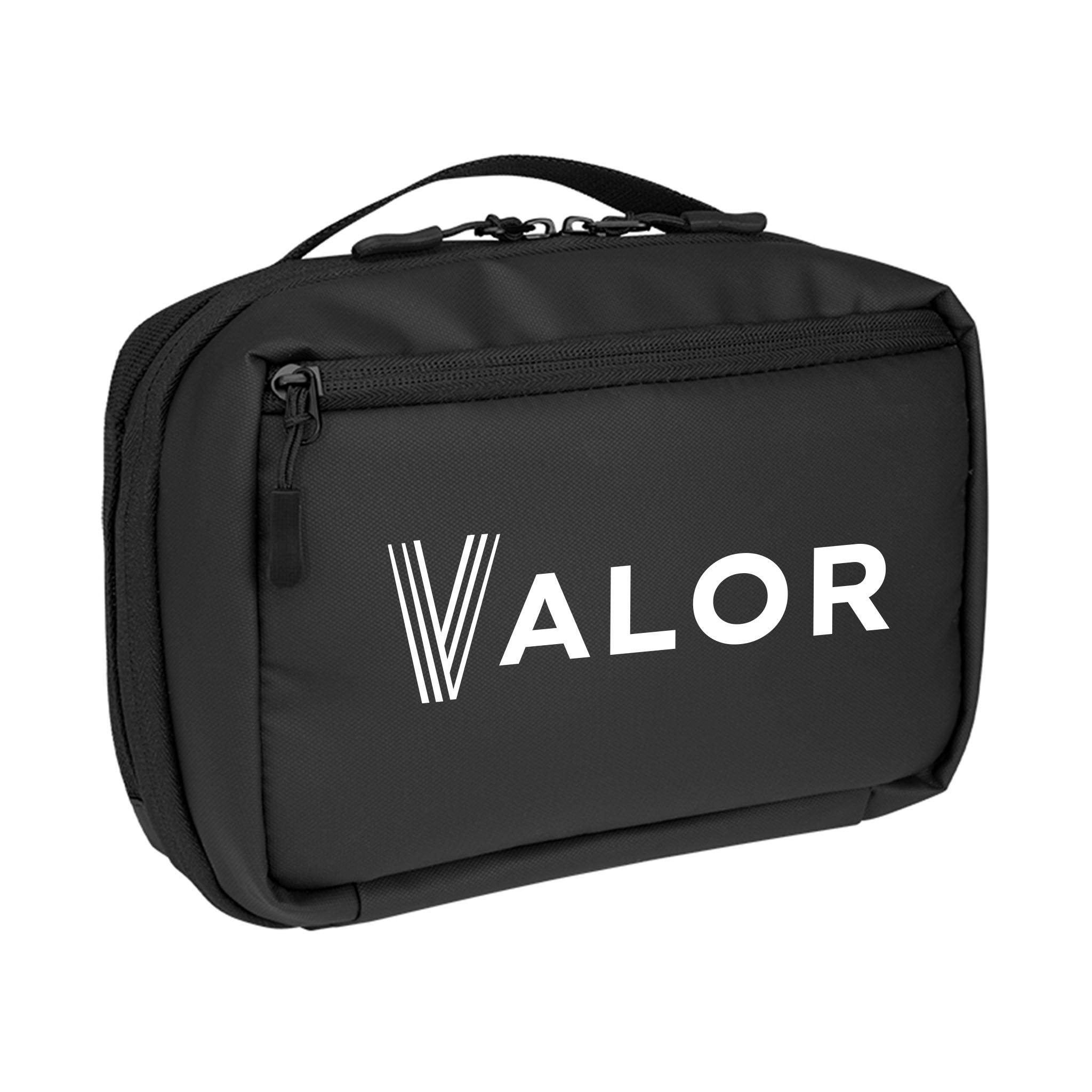 rPET Tech Pouch With Easy Cord Access  Imprinted with Logo (Q827122)