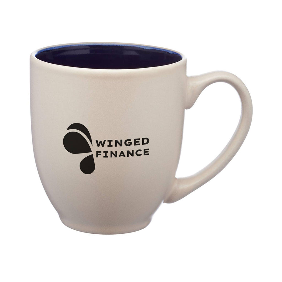 16 Oz. Carter Creme Bistro Ceramic Mugs (Q829222)