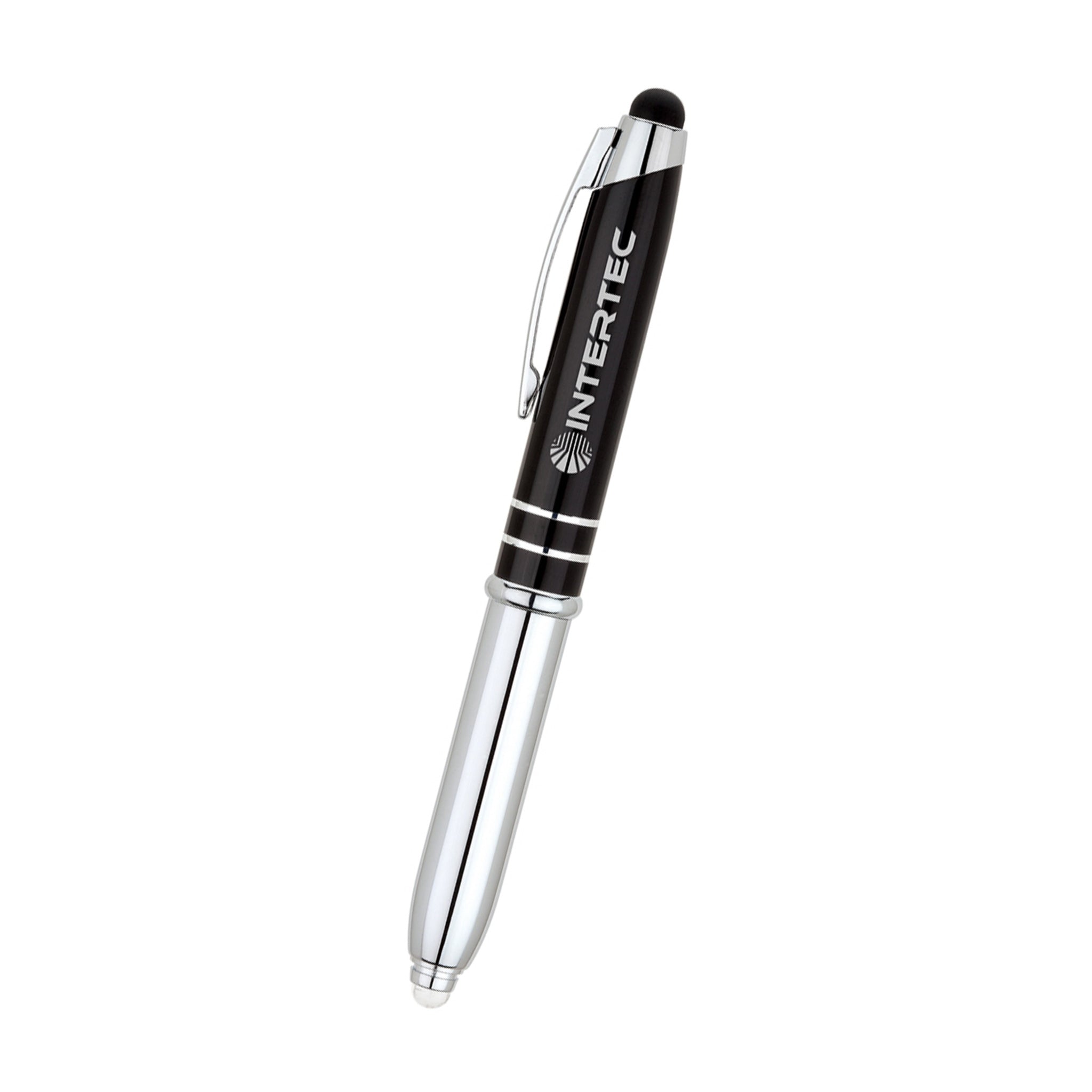 Ballpoint Pen / Stylus / LED Light  Imprinted with Logo (Q82965)