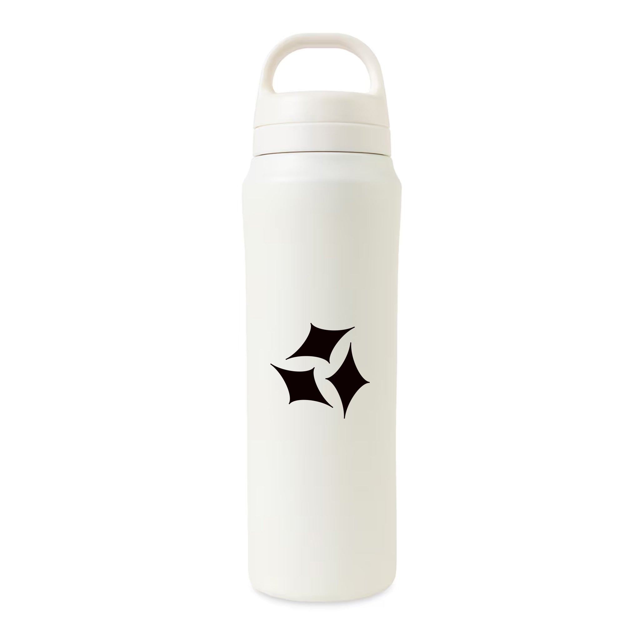 16 Oz. Aviana™ Rowan Recycled Water Bottle - Marshmallow  Imprinted with Logo (Q833022)