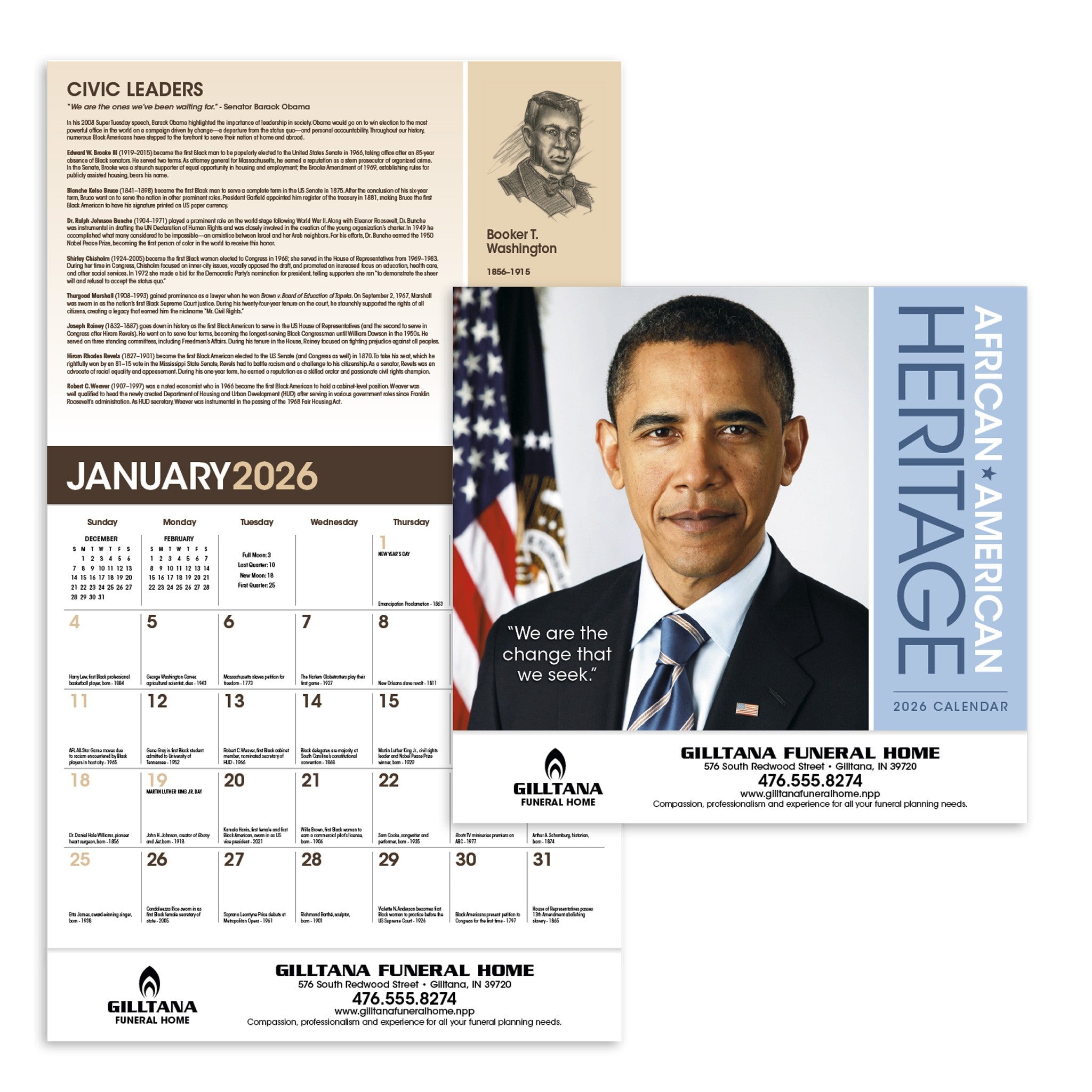 African-American Heritage Barack Obama Calendar (Q834722)