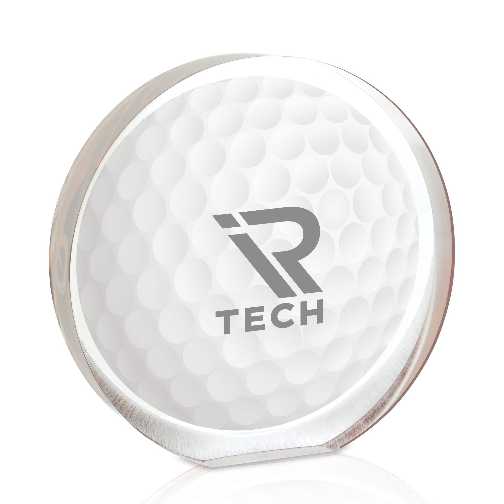Acrylic Radiant Circle Full Color Award - Medium (Q836611)