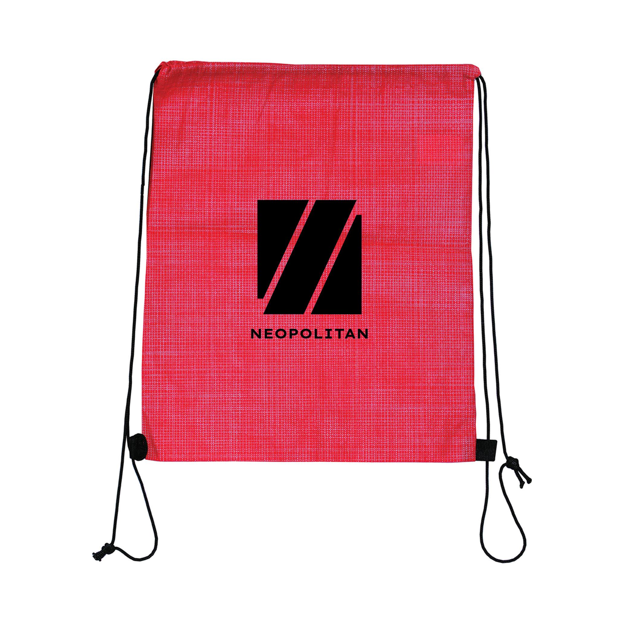 Criss Cross NW Drawstring Backpack  Imprinted with Logo (Q837611)