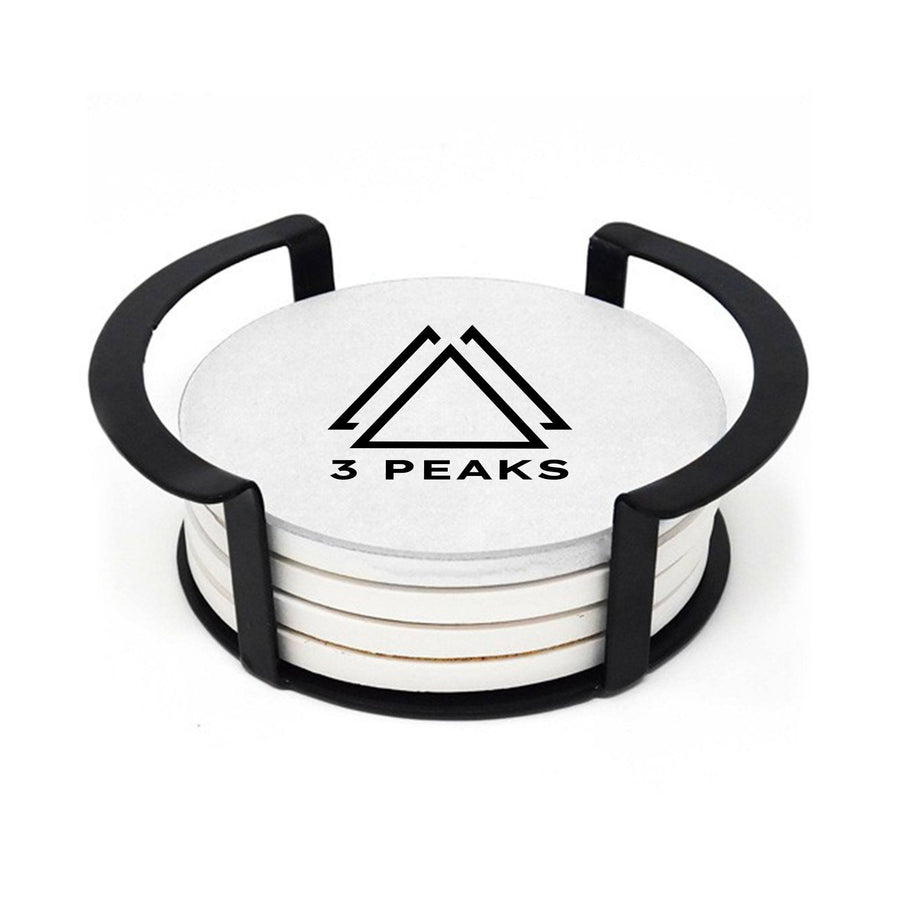4 Pc. Round Ceramic Coaster Set (Q839422)