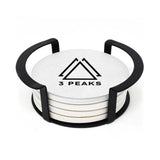 4 Pc. Round Ceramic Coaster Set (Q839422)