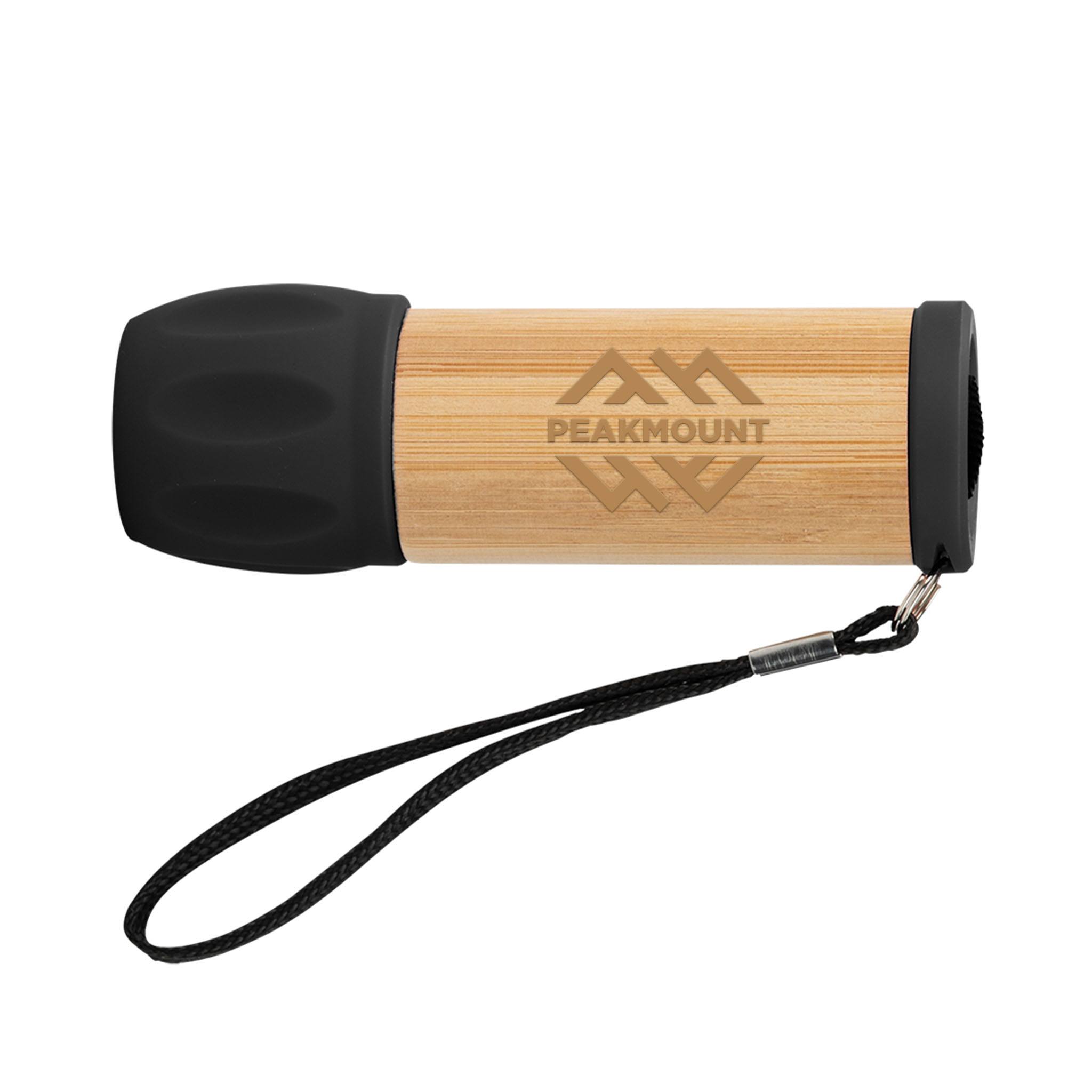 Bamboo Flashlight  Imprinted with Logo (Q840822)