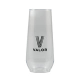 10 Oz. Clear Plastic Stemless Flute (Q842211)