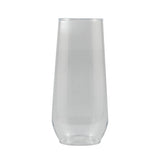 10 Oz. Clear Plastic Stemless Flute (Q842211)