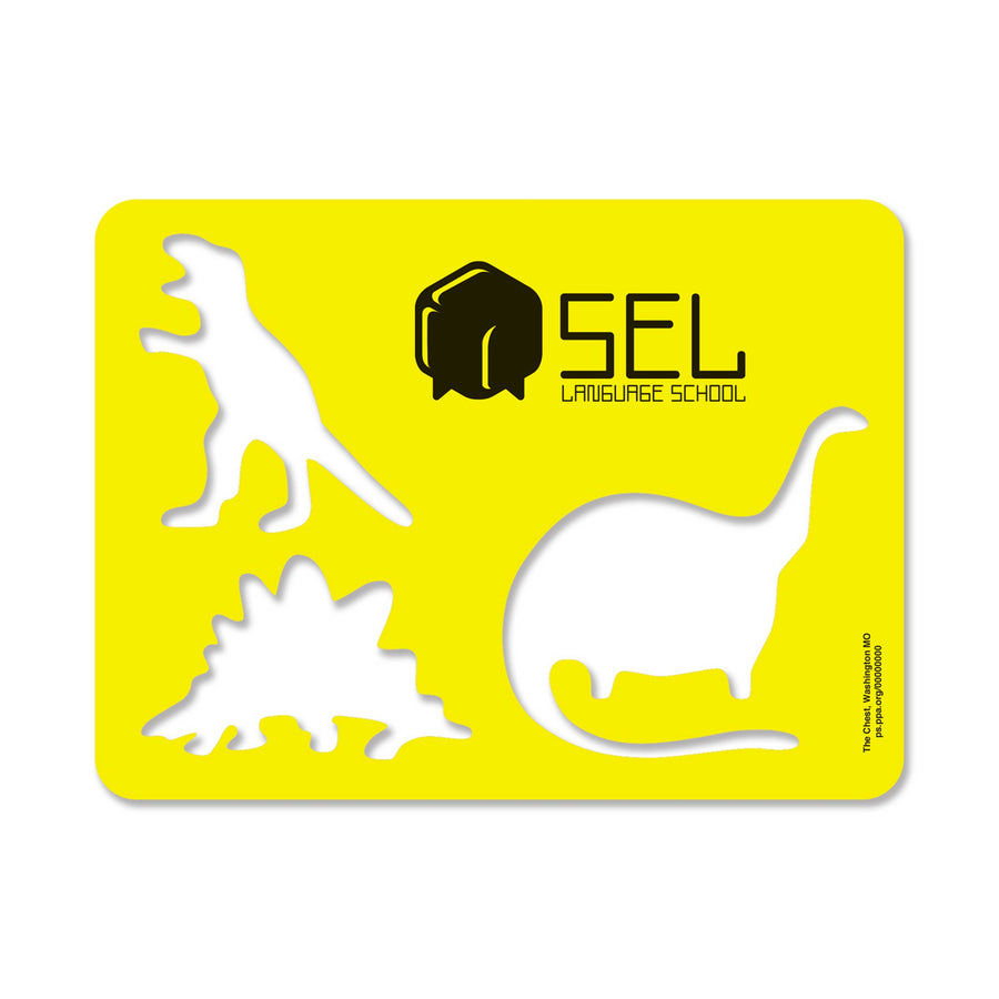 Mini Poly Stencil - Dinosaurs (Q843432)