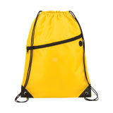 Robin Drawstring Polyester Bag with Front Zipper Pocket (Q844432)