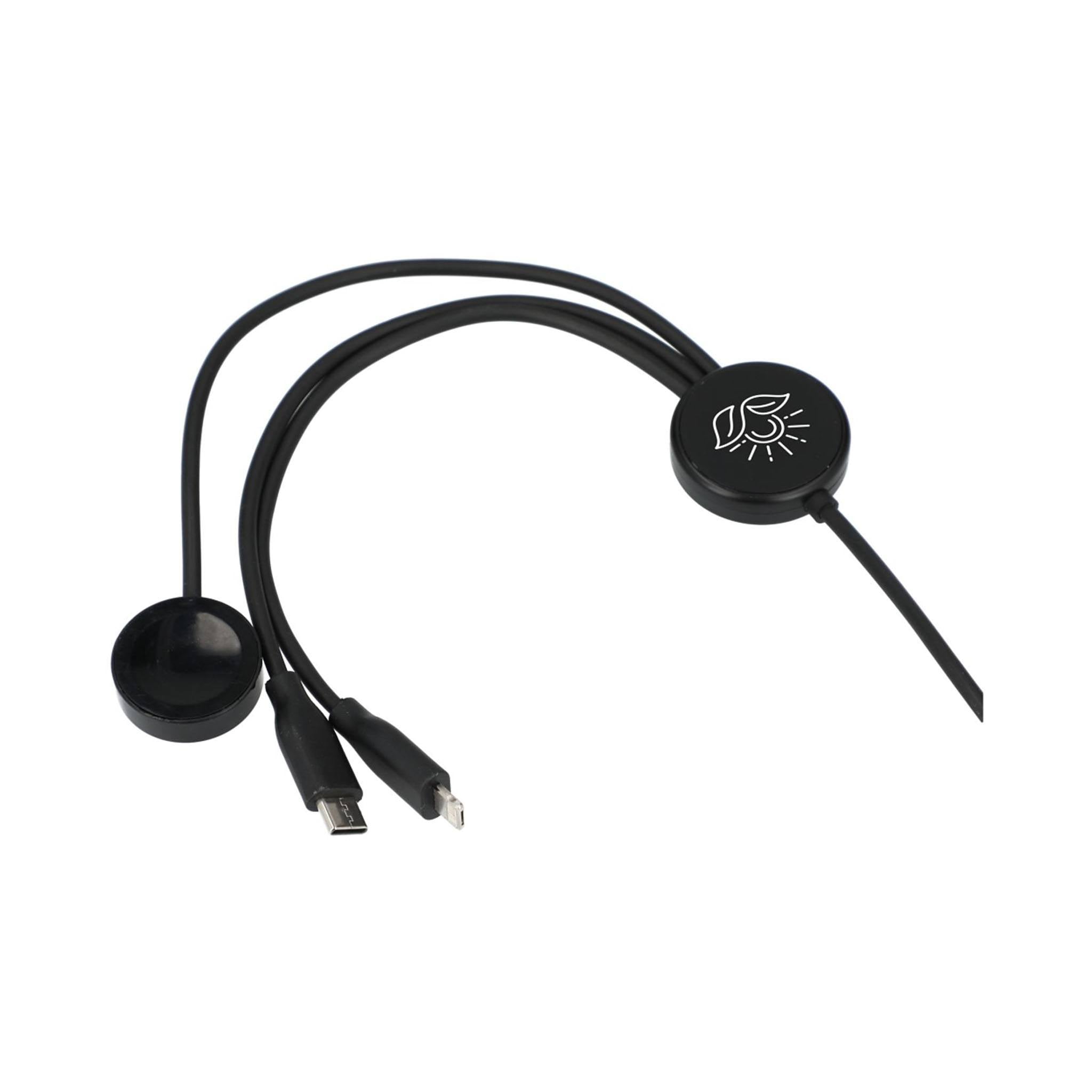 5-in-1 Long Charging Cables with iWatch Charger  Imprinted with Logo (Q846922)