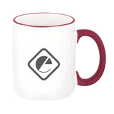 Two-Tone Ceramic Mug (12 oz.)  Imprinted with Logo (Q847311)