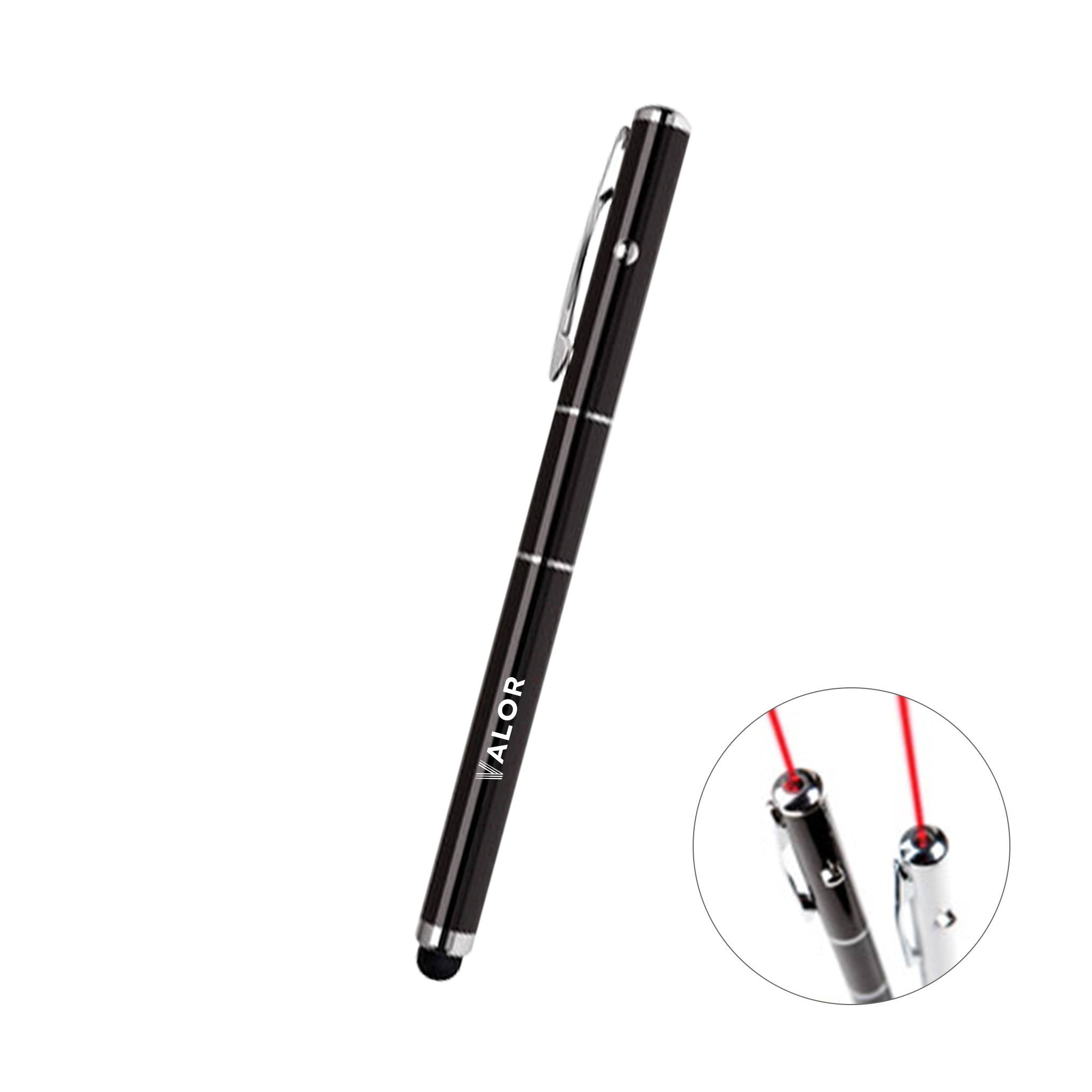 3 in 1 Soft-Touch Stylus  Laser Pointer and Ballpoint Pen  Imprinted with Logo (Q848222)