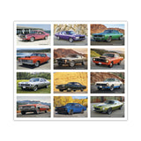 Press-N-Stick Cruisin' Cars Calendar (Q849122)