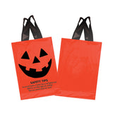 Stock Design Halloween Soft Loop Shopper Bag - Pumpkin Face & Safety Tips (Q850222)