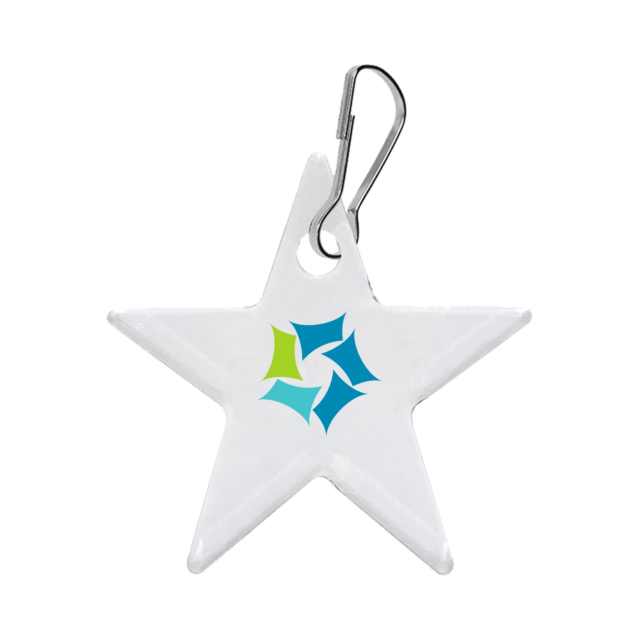Acrylic Zipper Pull - Star  Imprinted with Logo (Q851122)