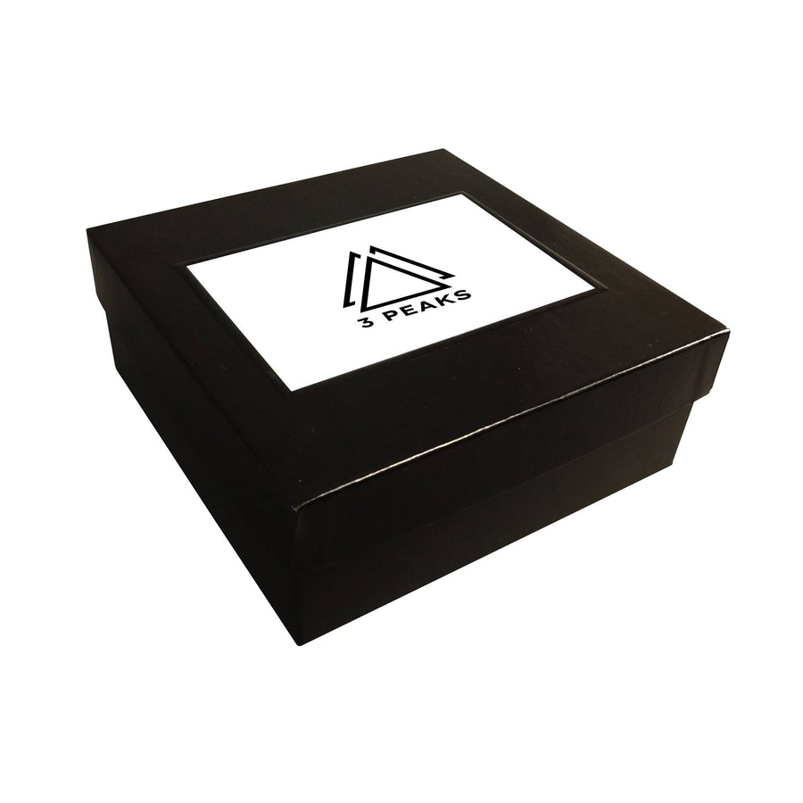 10" x 10" x 3" Black Deluxe Gift Box (Q851422)