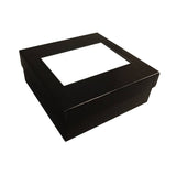 10" x 10" x 3" Black Deluxe Gift Box (Q851422)