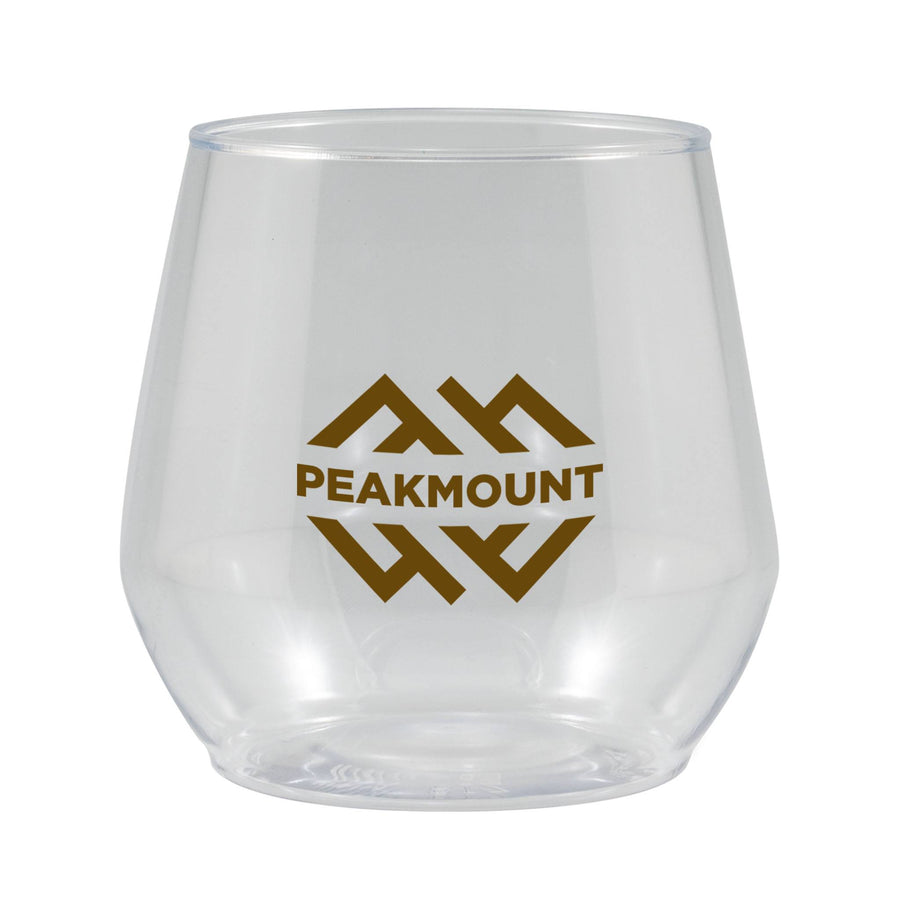 14 Oz. Clear Plastic Stemless Glass (Q852211)