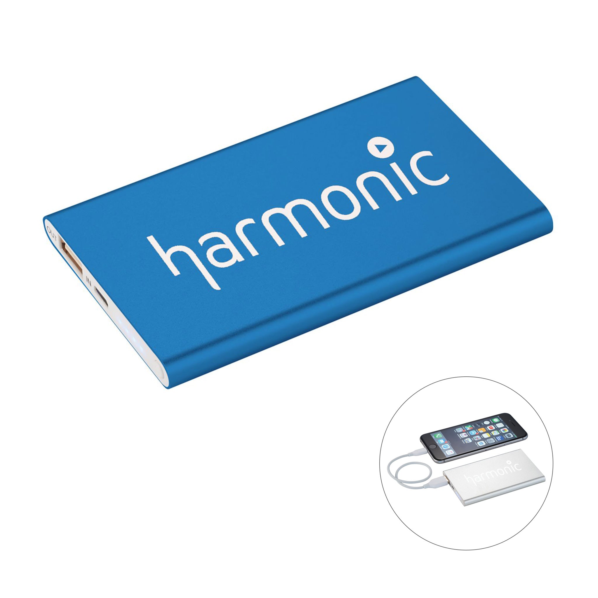 Pep 4000 mAh Power Bank  Imprinted with Logo (Q853322)