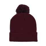 New- Long Knit Beanie With Pom (Q853632)