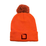 New- Long Knit Beanie With Pom (Q853632)