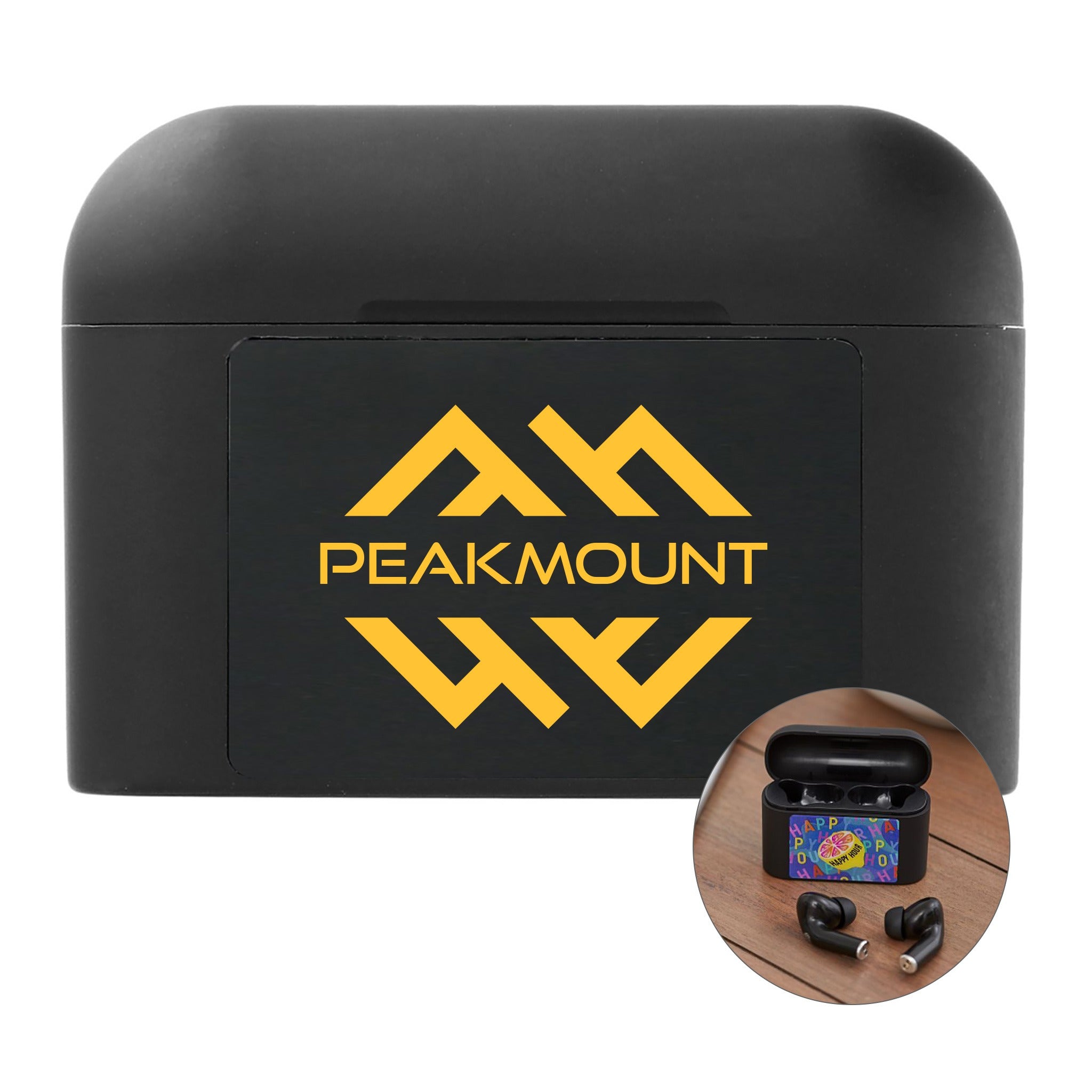 The Looking Glass Auto Pair True Wireless Earbuds  Imprinted with Logo (Q854422)