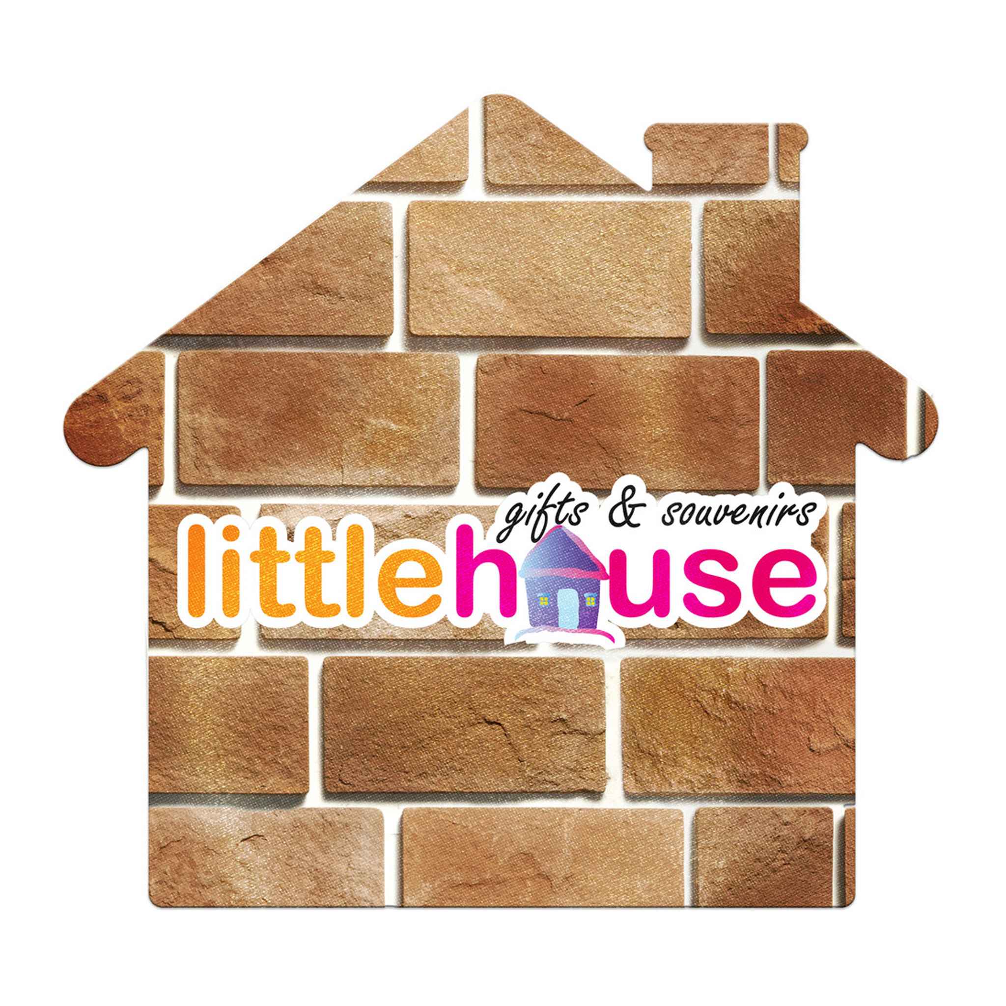House Shaped Microfiber Cleaning Cloth  Imprinted with Logo (Q856511)