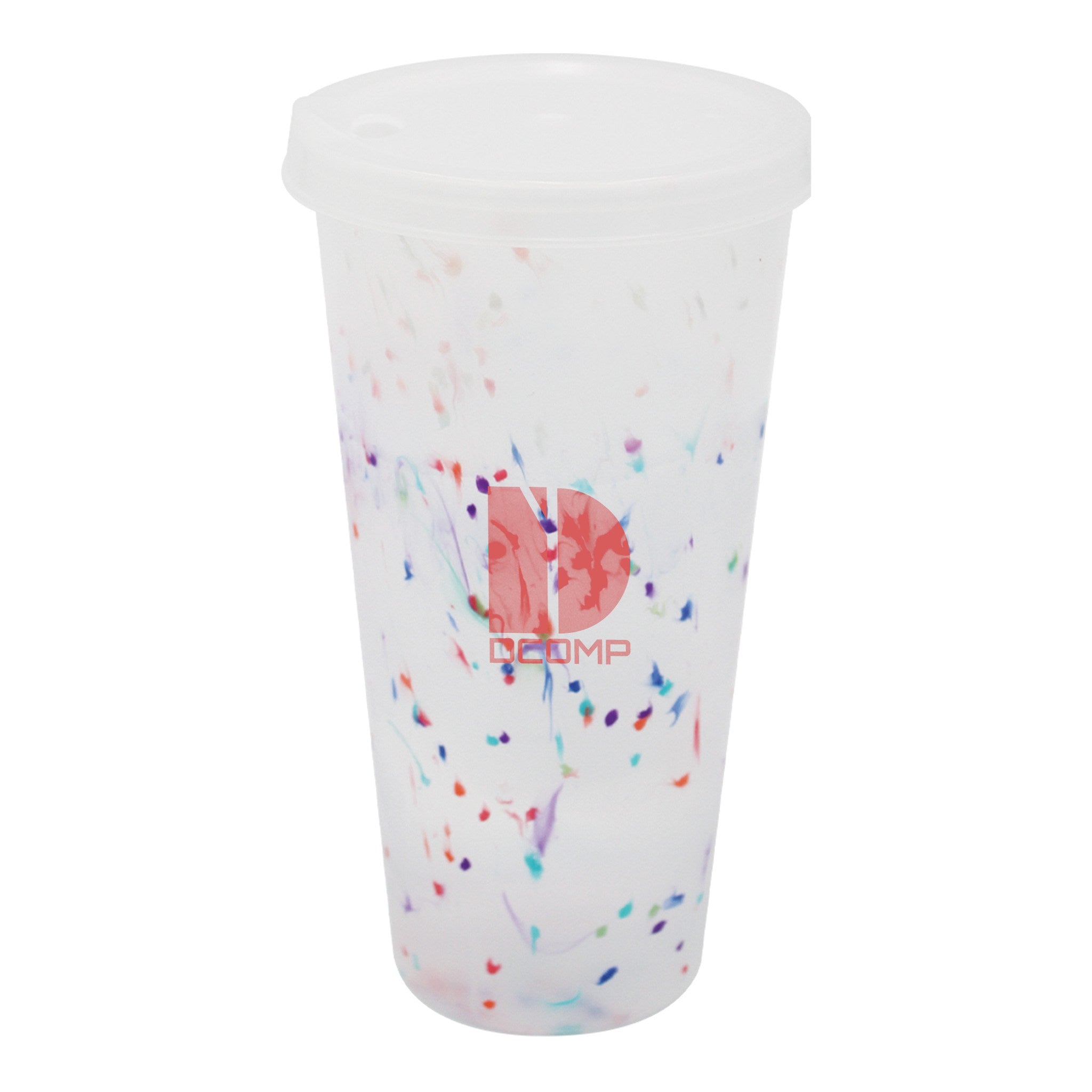 26 Oz. Mood™ Rainbow Confetti Tumbler - Silkscreen (Q857022)