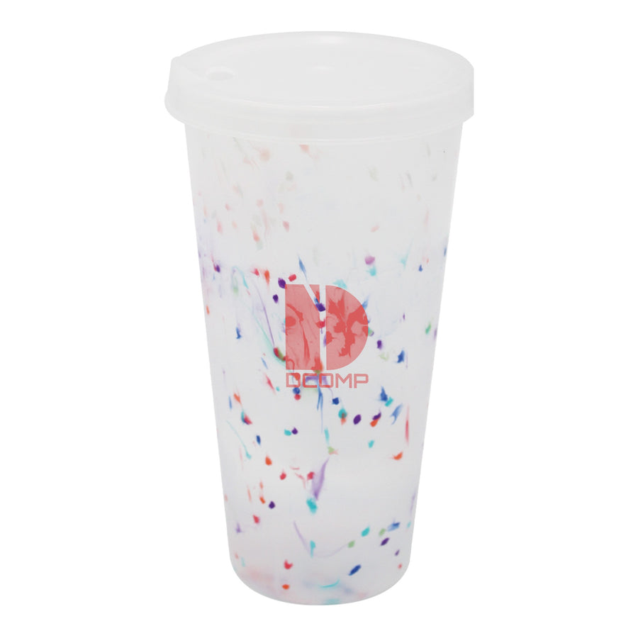 26 Oz. Mood™ Rainbow Confetti Tumbler - Silkscreen (Q857022)