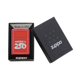 America250 Red Matte Zippo® Windproof Lighter (Q858532)