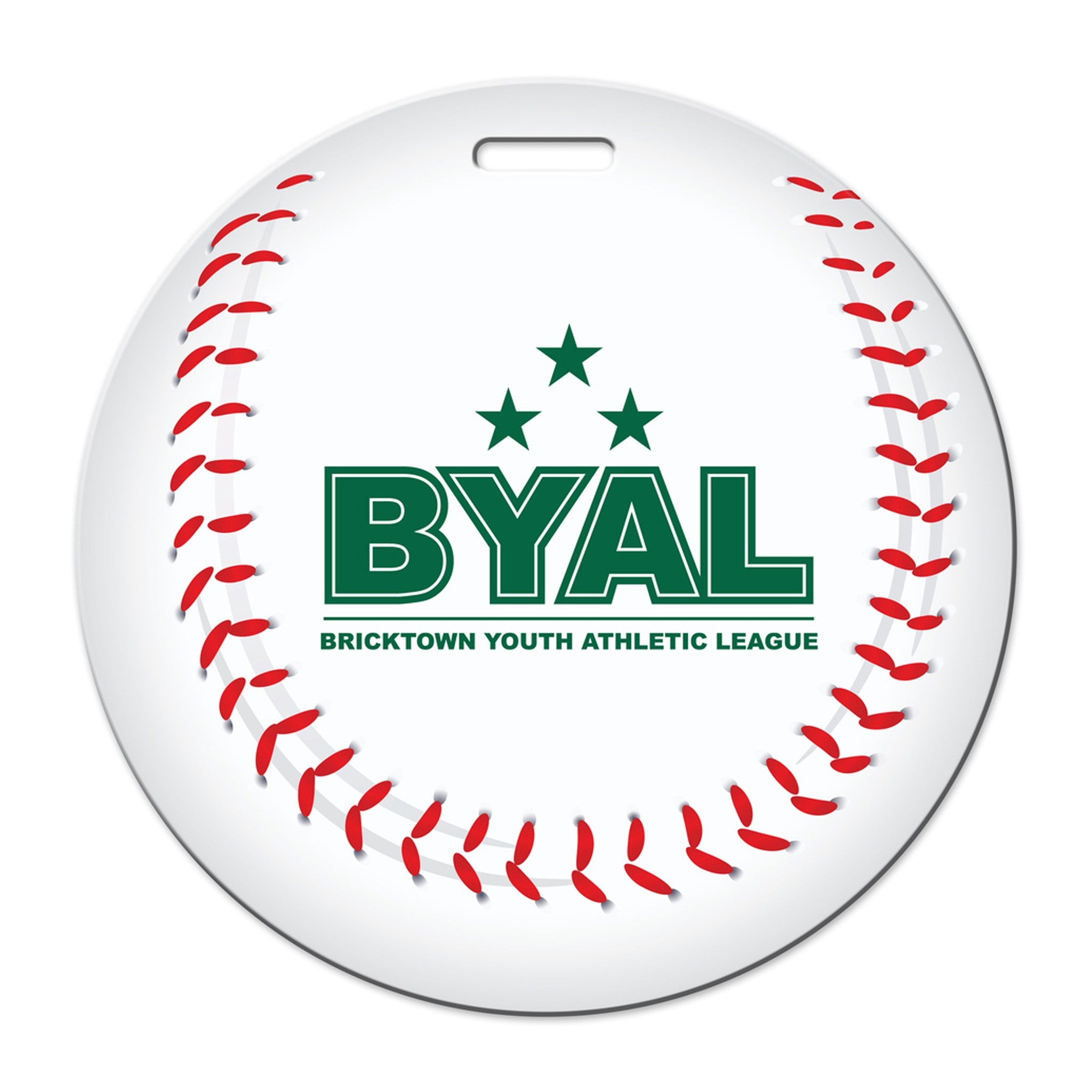 Baseball Shaped Luggage Tag  Imprinted with Logo (Q859322)