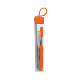 Cosmopolitan 7-Piece 2-Straw Stainless Steel Set (Q860111)