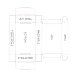 7.5" x 4.75" x 1.25" E-Flute Tuck Box (Q860322)