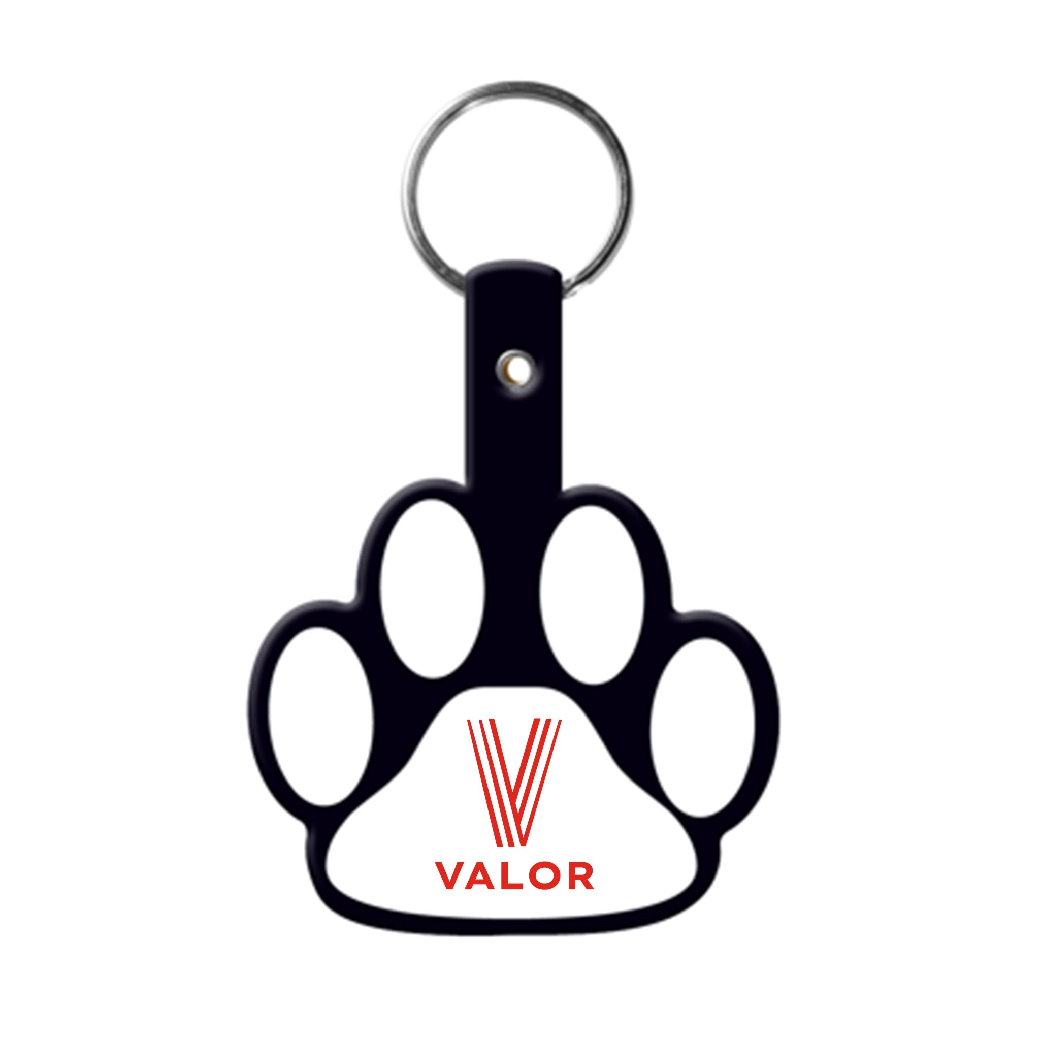 Paw Shaped Flexible Key Tag (Q860332)