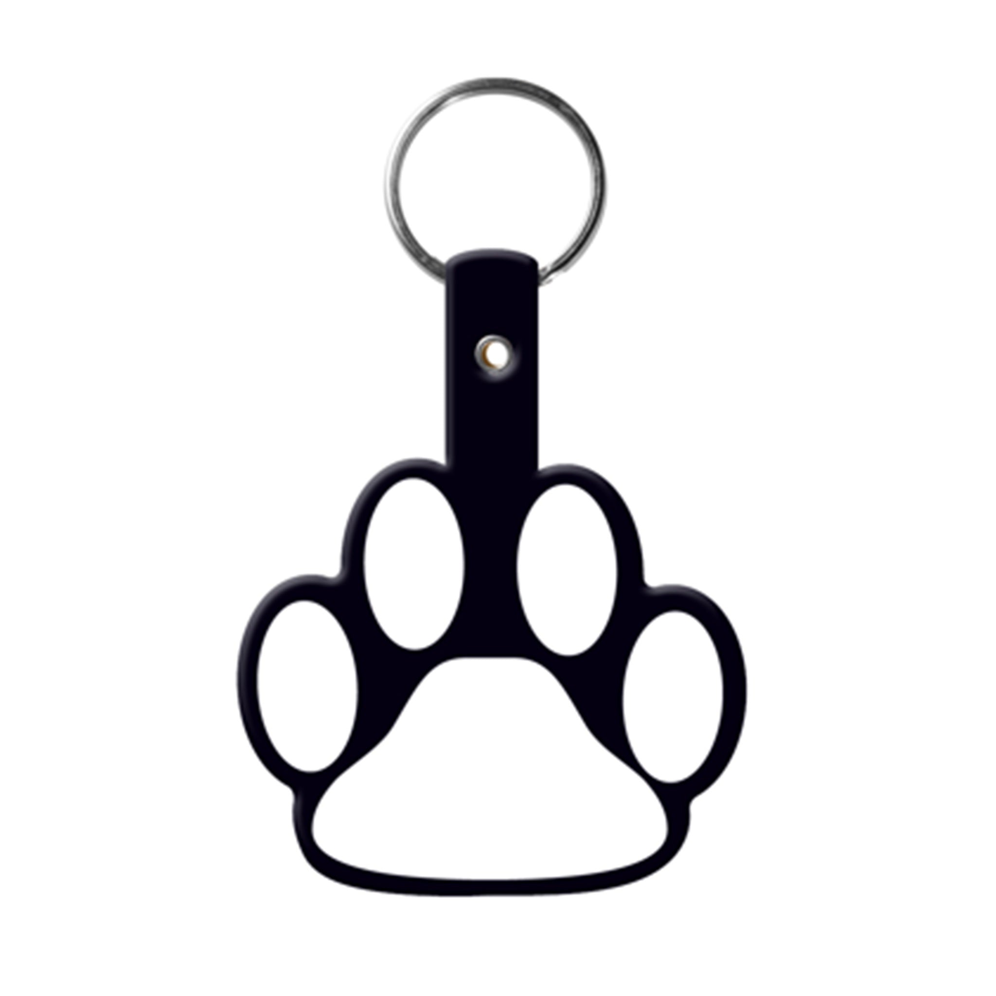 Paw Shaped Flexible Key Tag (Q860332)