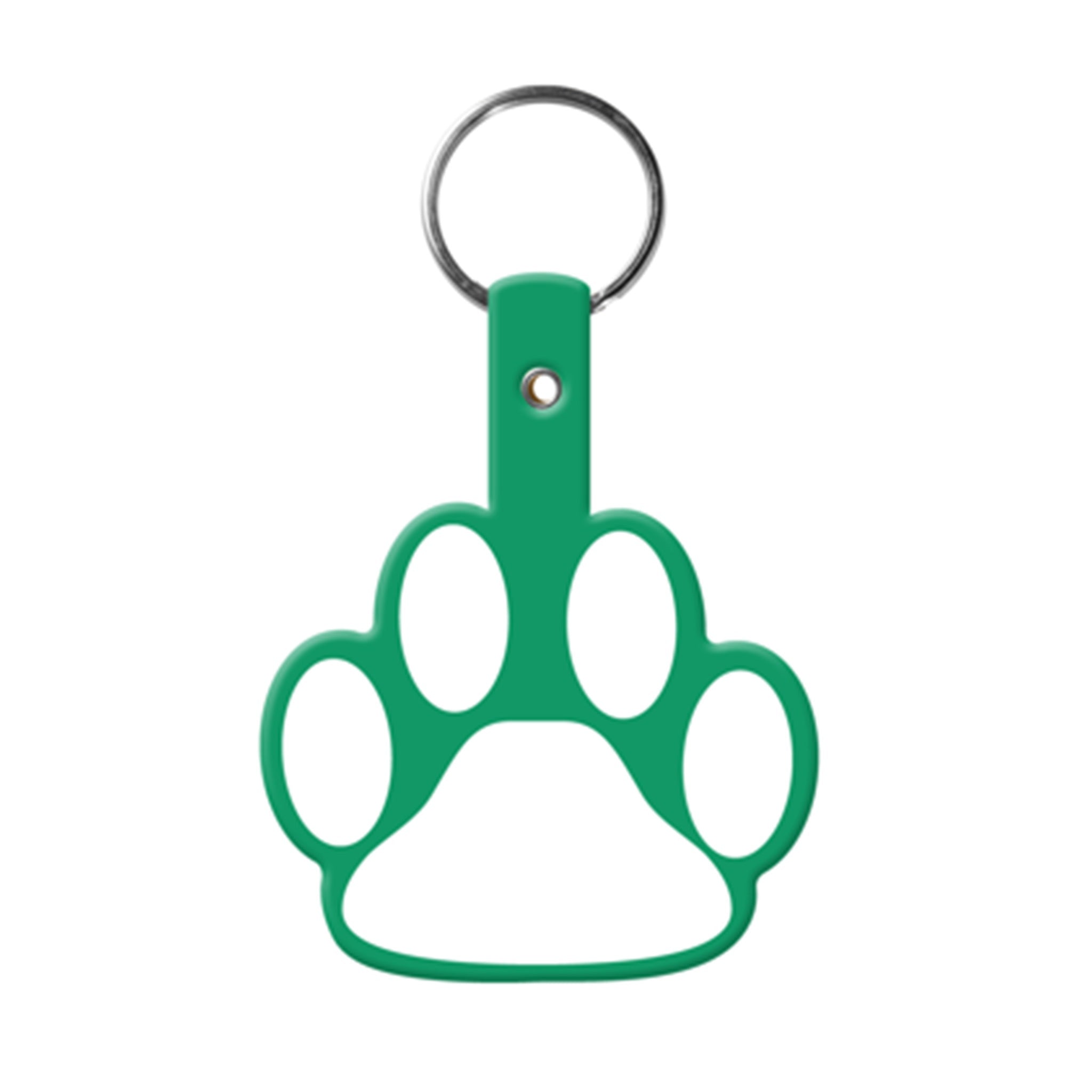 Paw Shaped Flexible Key Tag (Q860332)