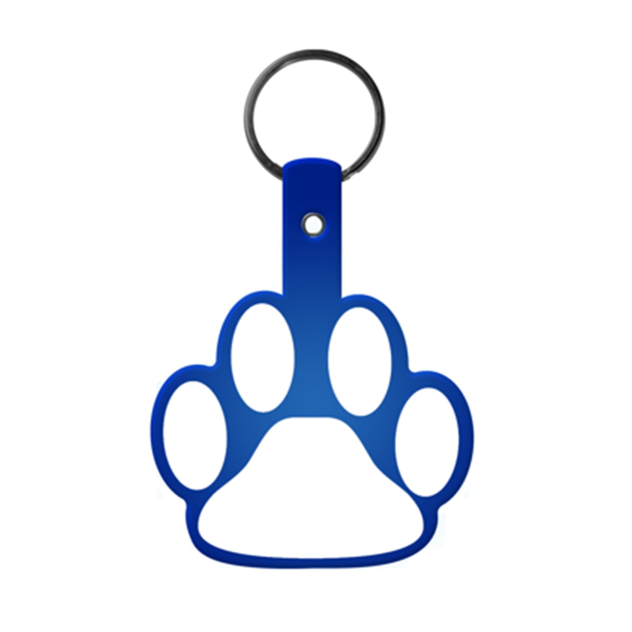 Paw Shaped Flexible Key Tag (Q860332)