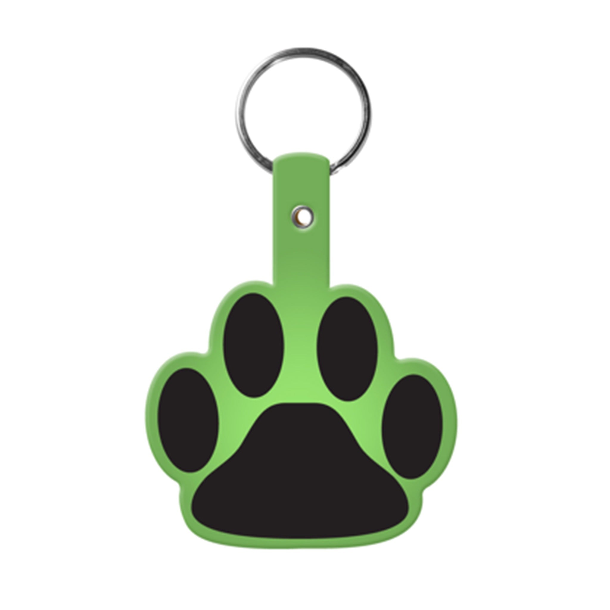 Paw Shaped Flexible Key Tag (Q860332)
