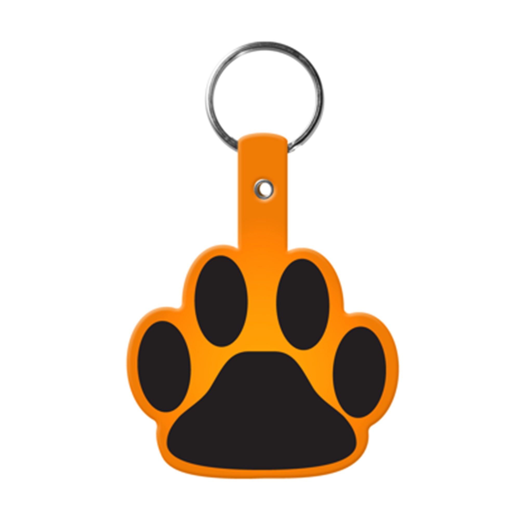 Paw Shaped Flexible Key Tag (Q860332)