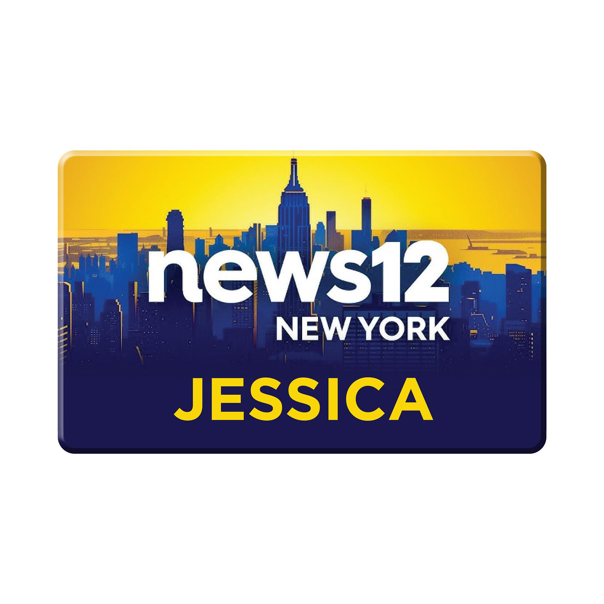 2.25 x 3.63 Inch Rectangle Name Badge (Q862532)
