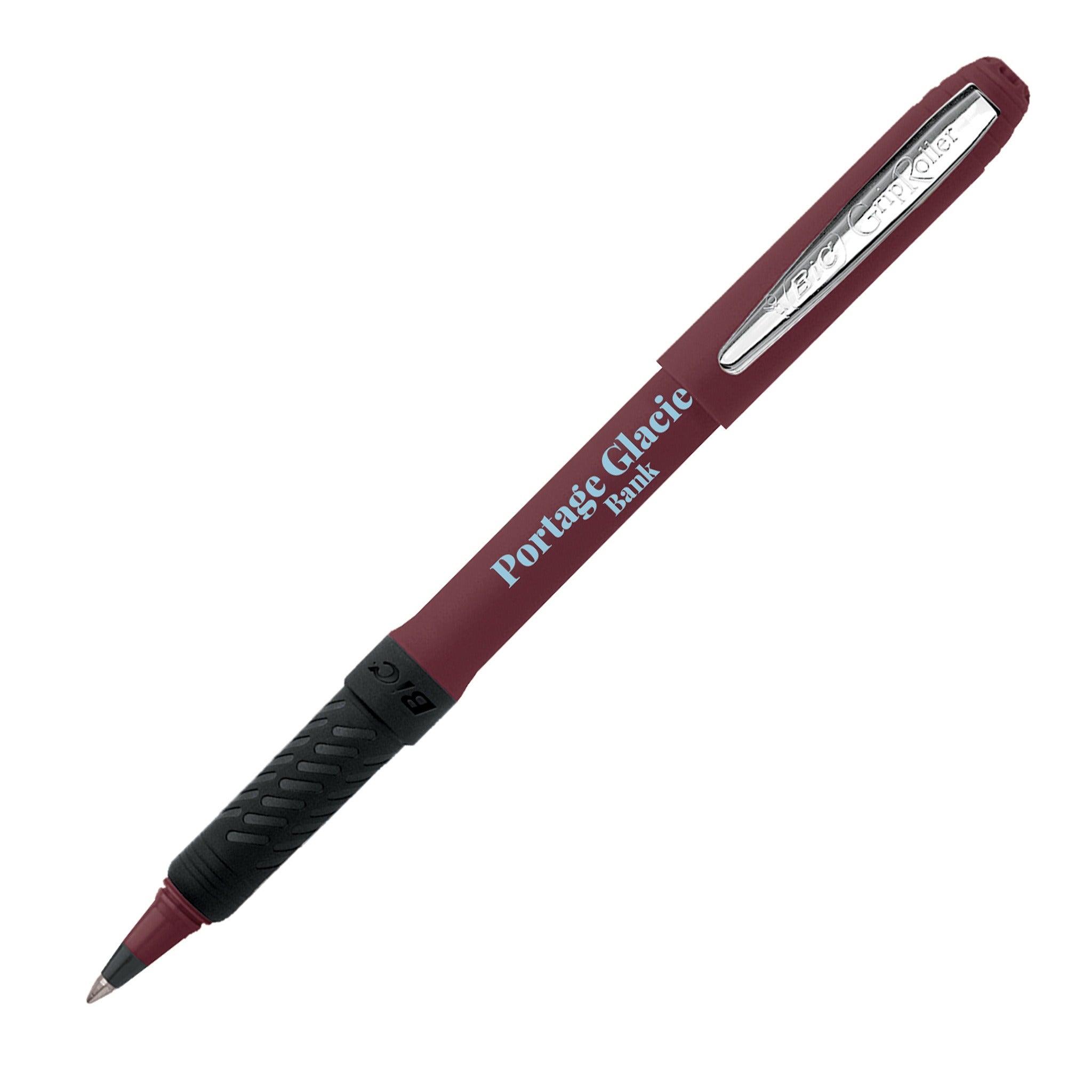 BIC® Grip Roller Pen  Imprinted with Logo (Q86276)