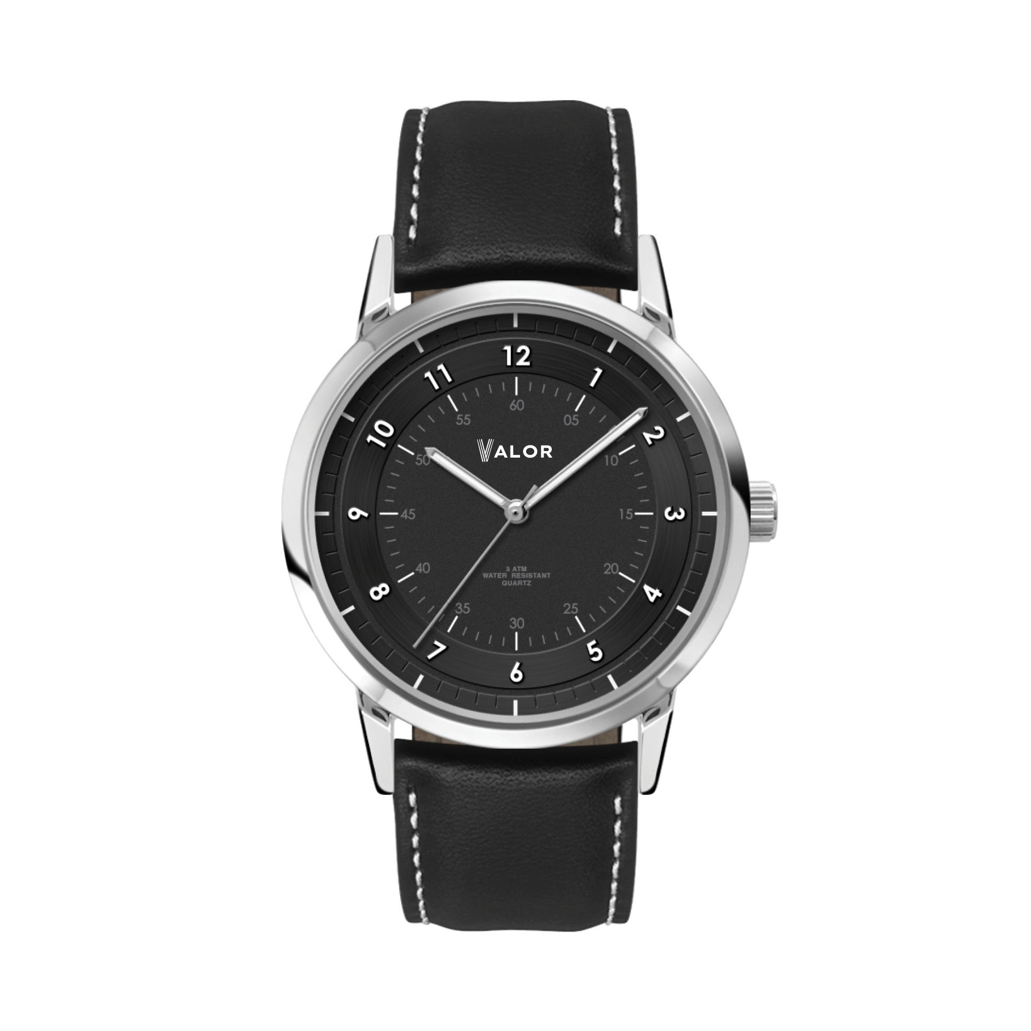 46mm Unisex Watch - Black Dial  Imprinted with Logo (Q863222)