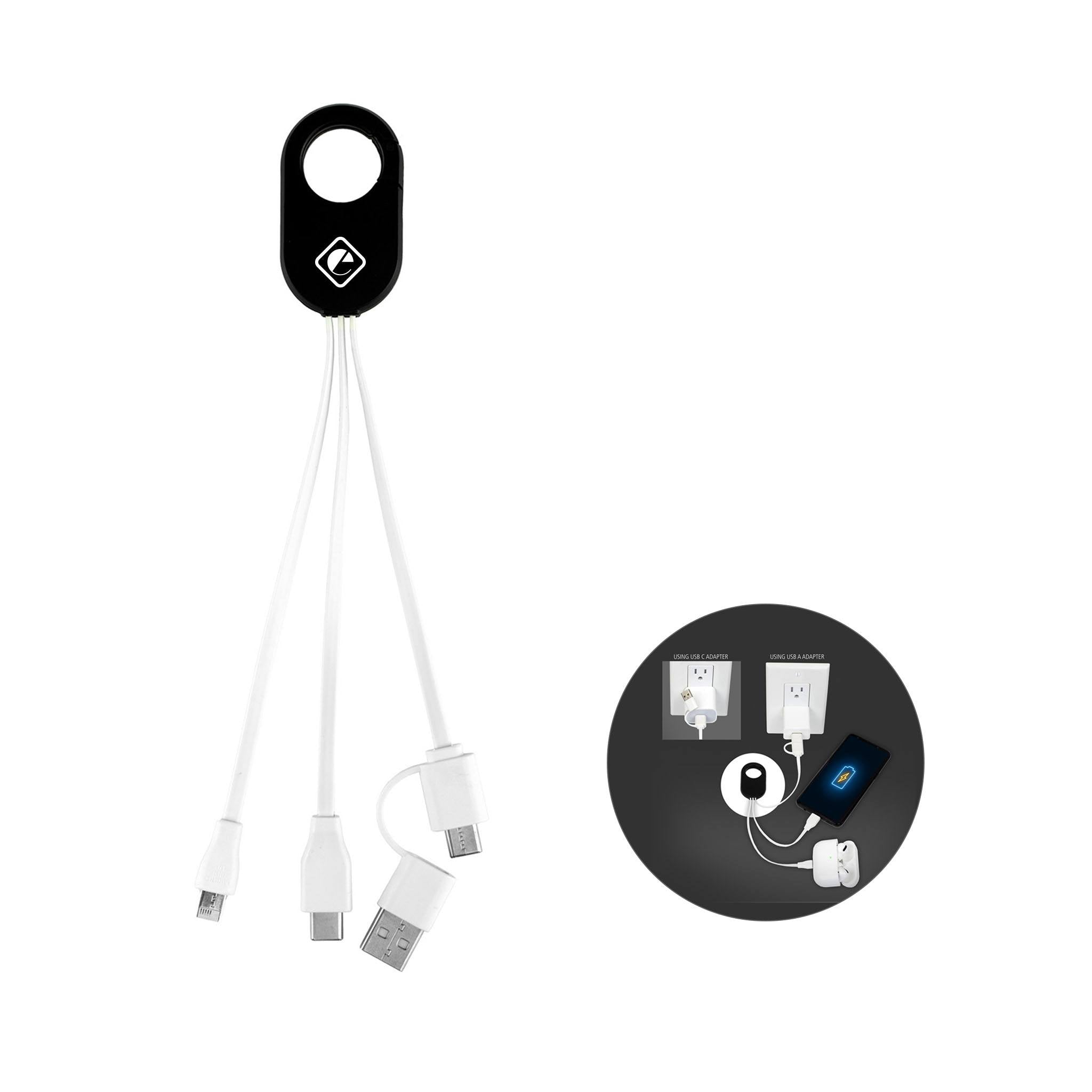 Weber 3-in-1 Cell Phone Charging Cable  Imprinted with Logo (Q863722)
