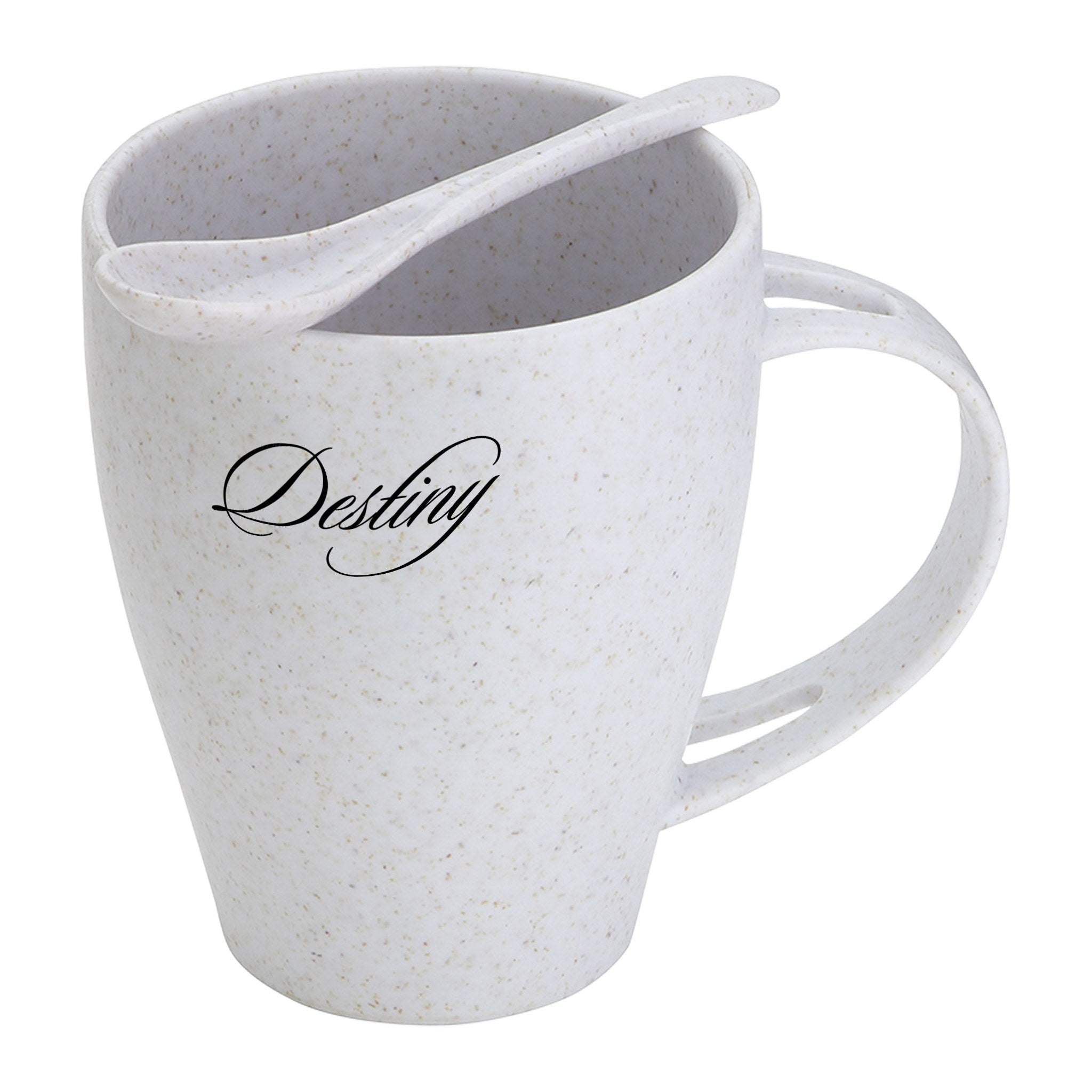 Sip 'N Stir 12 Oz. Bamboo/Polypropylene Mug Spoon  Imprinted with Logo (Q864322)