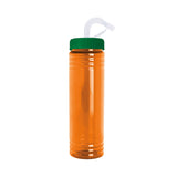 24 Oz. Slim Fit Water Bottle With Straw Lid (Q865422)