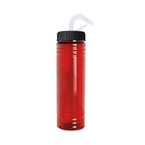 24 Oz. Slim Fit Water Bottle With Straw Lid (Q865422)