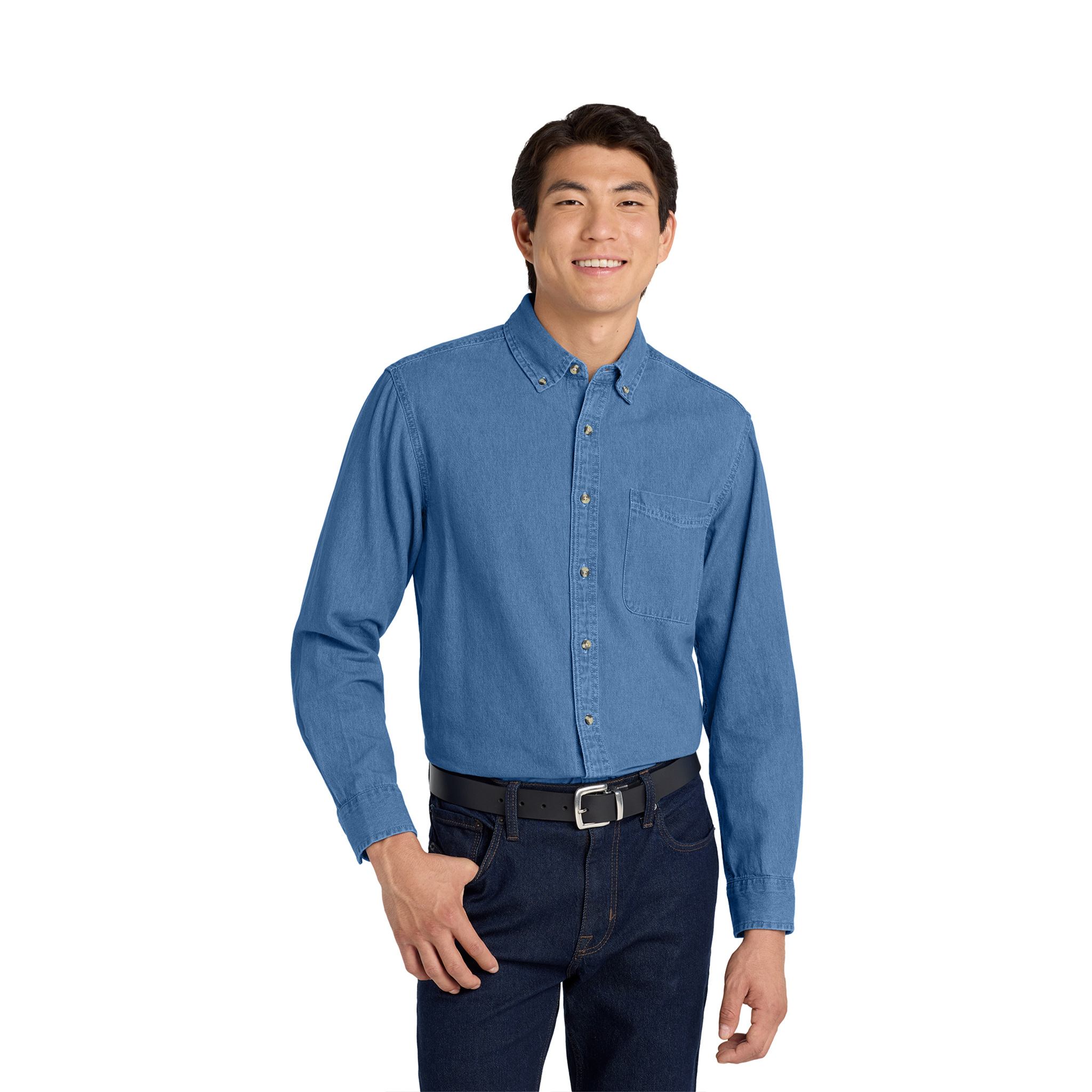 Port Authority® Tall Long Sleeve Denim Shirt (Q865432)