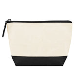 Canvas Zippered Pouch - Black (Q866532)