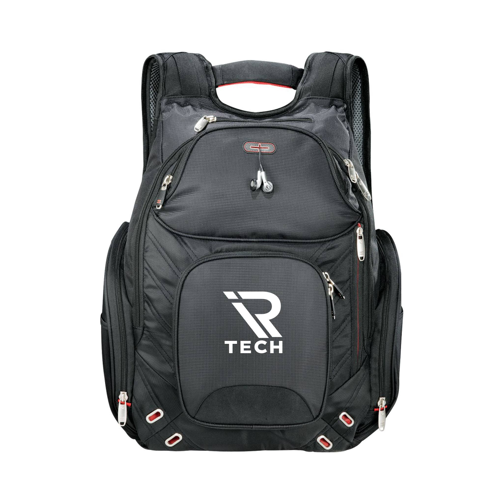 elleven™ Amped Checkpoint-Friendly Compu-Backpack  Imprinted with Logo (Q86865)